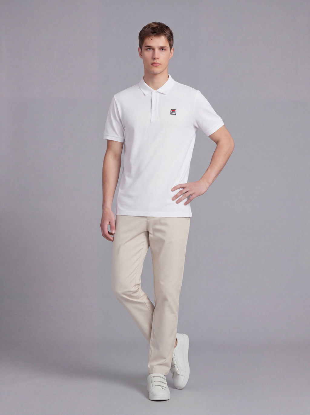 FL007-2026 FILA Men's  Áo polo thời trang nam thoải mãi và mềm mịn