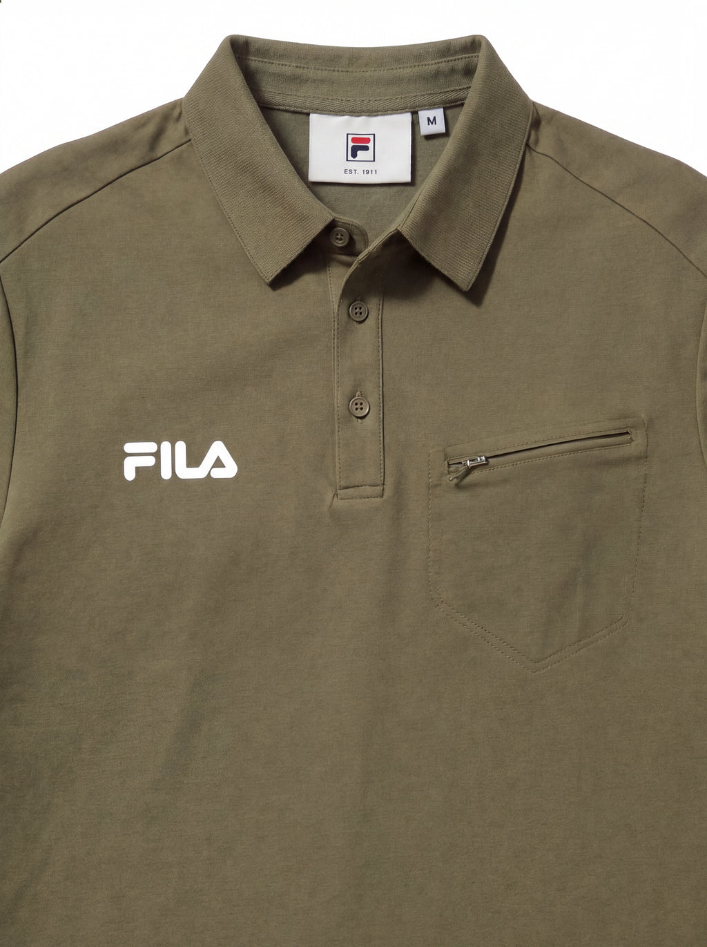 FL006-2026 FILA Men's  Áo Polo nam có túi khóa kéo