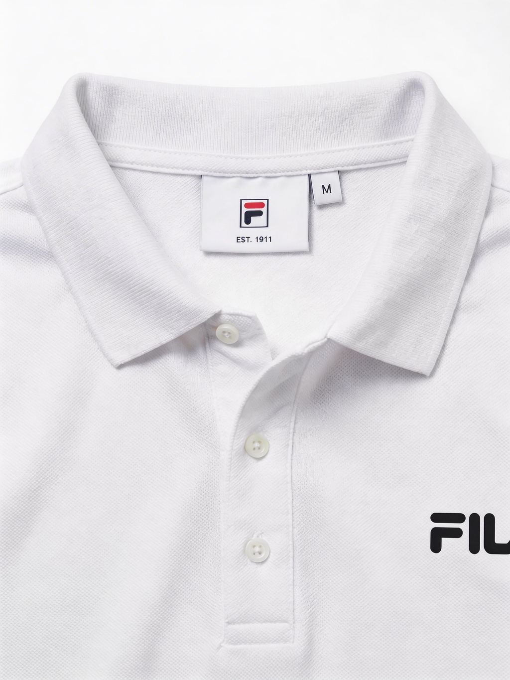 FL012-2026 FILA  Áo Polo Nam Cổ Vuông Ngắn Cổ Điển