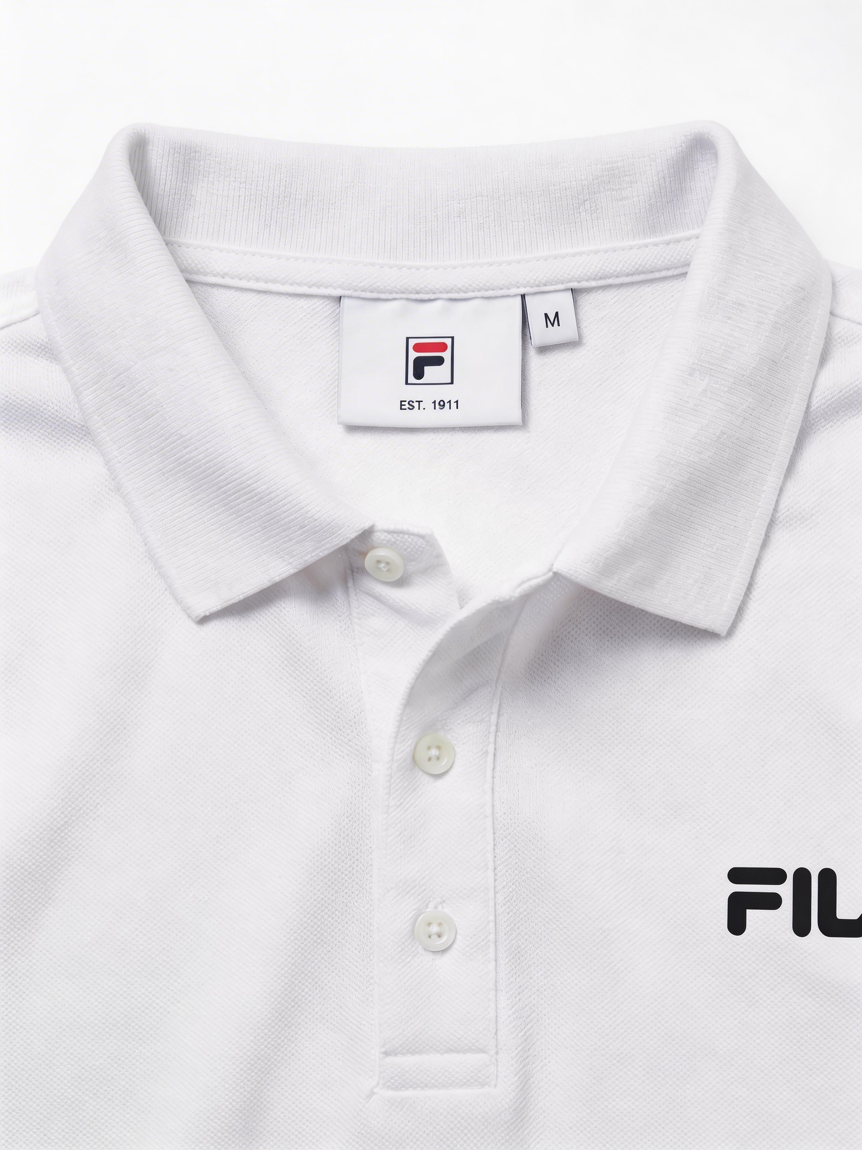 FL012-2026 FILA  Áo Polo Nam Cổ Vuông Ngắn Cổ Điển