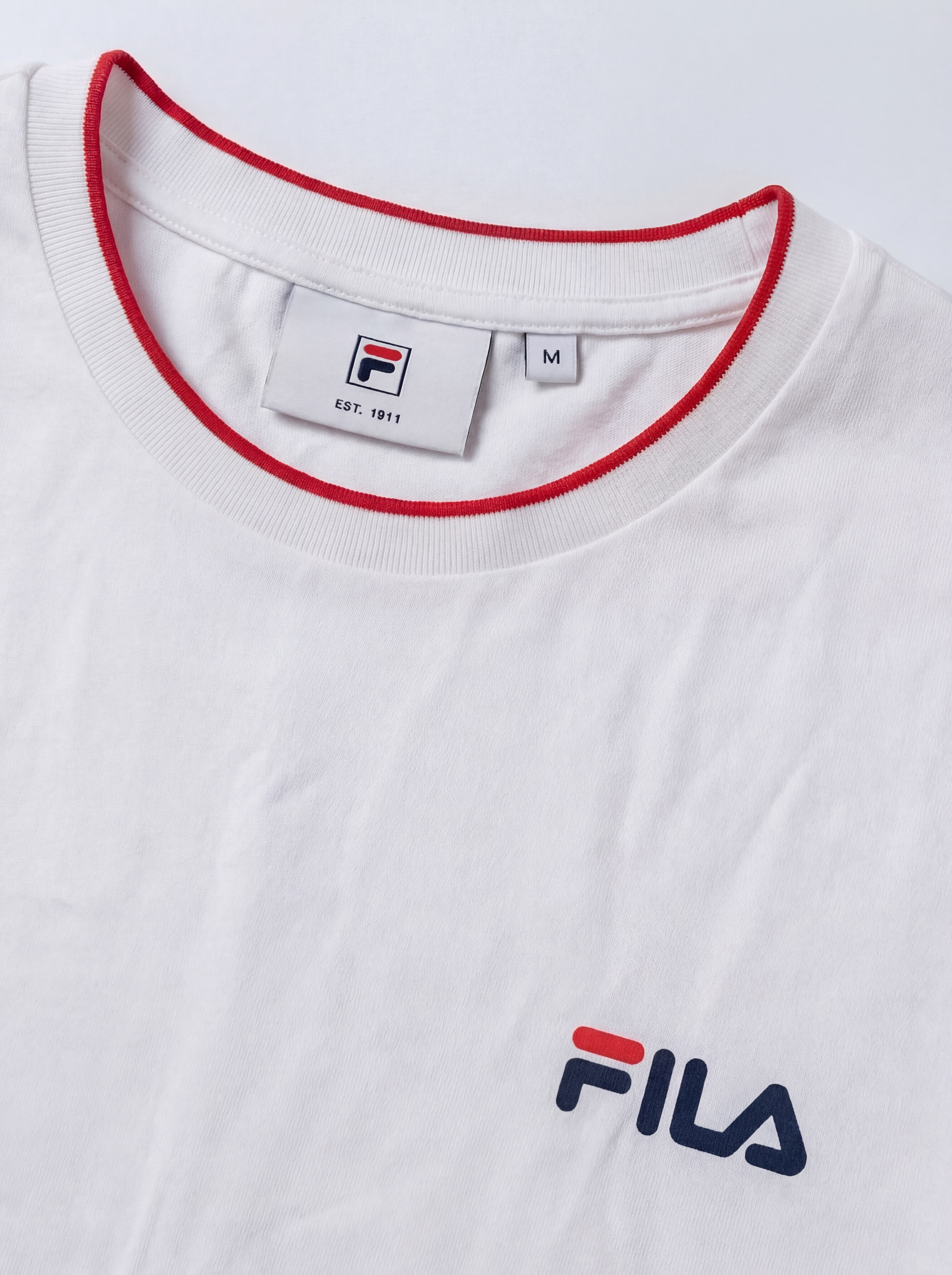 FL009-2026 FILA  Áo thun nam tay ngắn cổ tròn dáng rộng mới