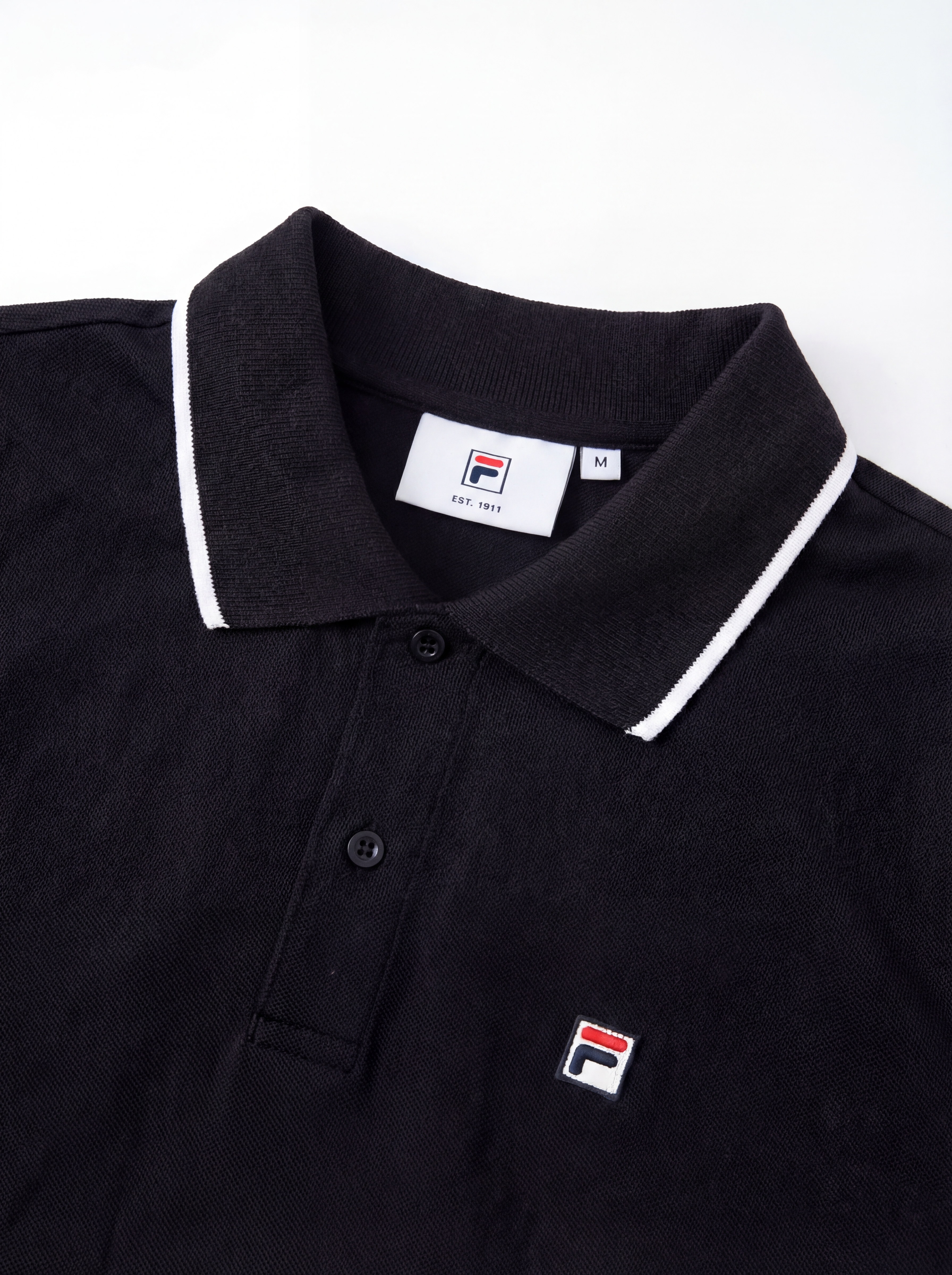 FL008-2026 FILA Men's  Áo Polo thời trang nam phối màu cổ điển