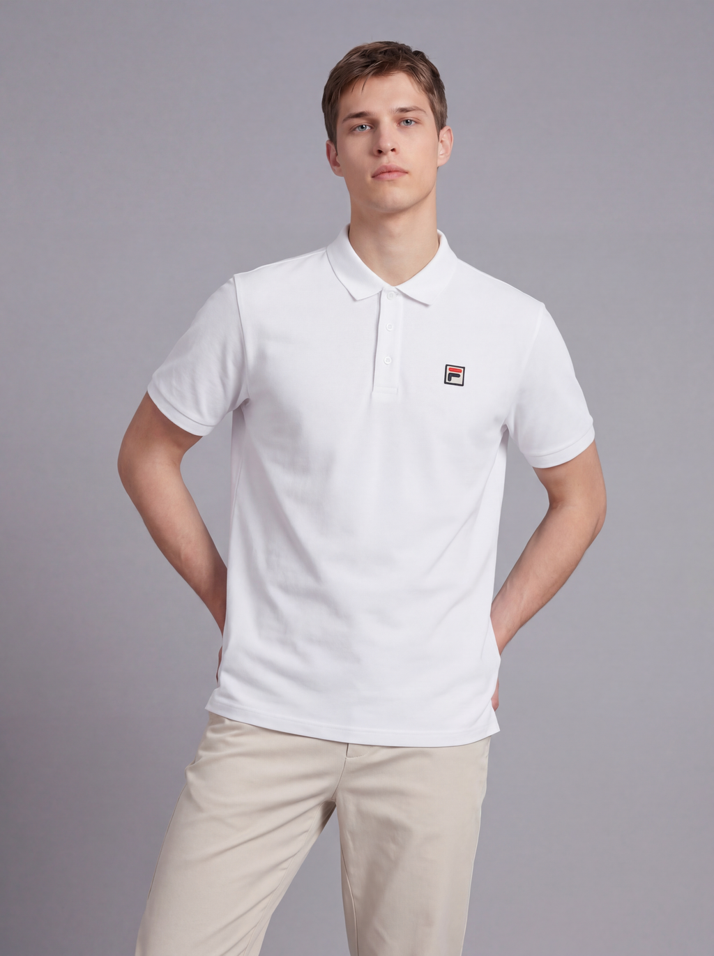 FL007-2026 FILA Men's  Áo polo thời trang nam thoải mãi và mềm mịn
