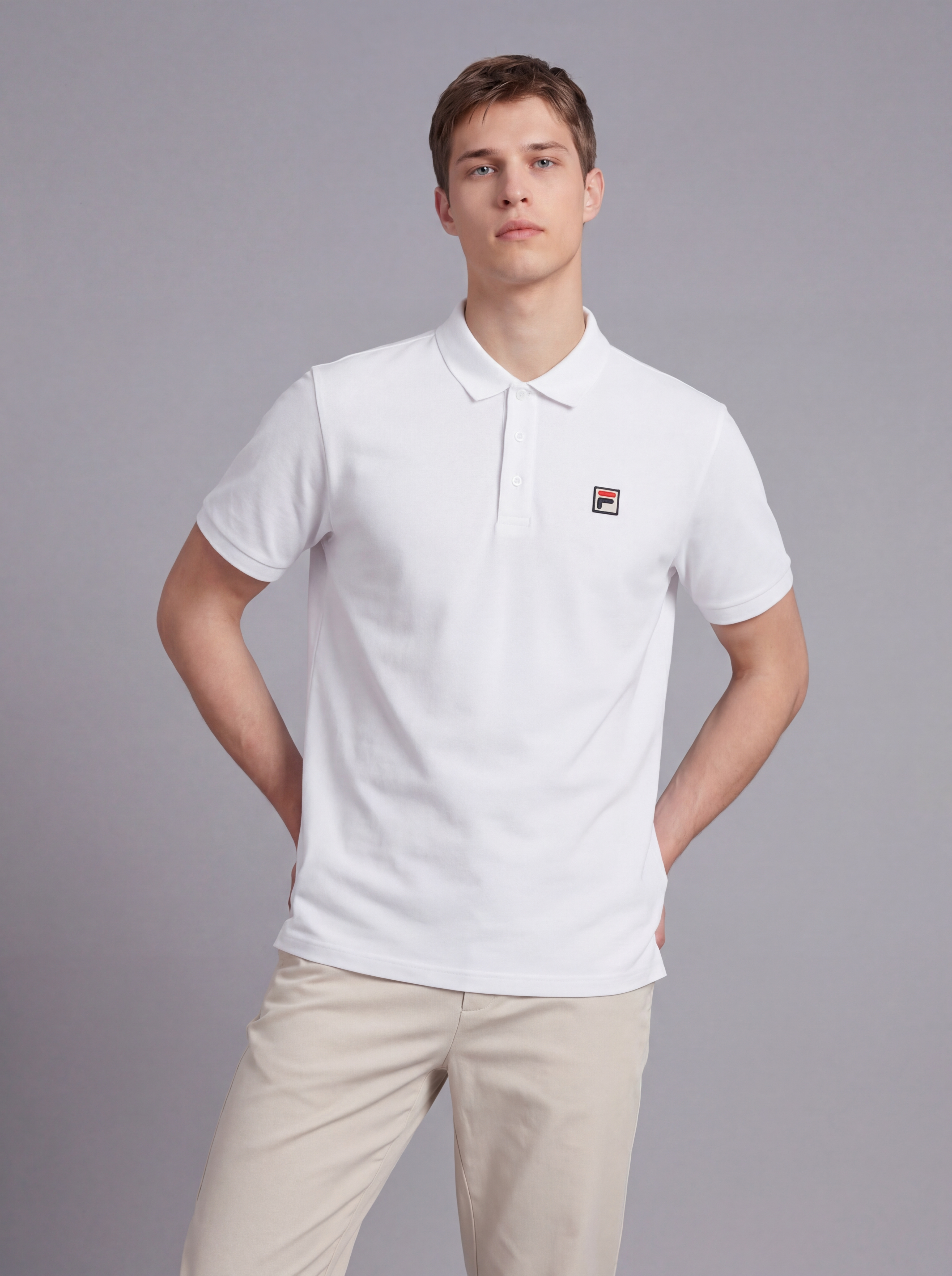 FL007-2026 FILA Men's  Áo polo thời trang nam thoải mãi và mềm mịn