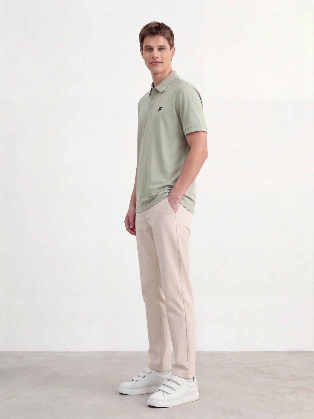 FL004-2026 FILA Men's  Áo polo thời trang nam tay ngắn