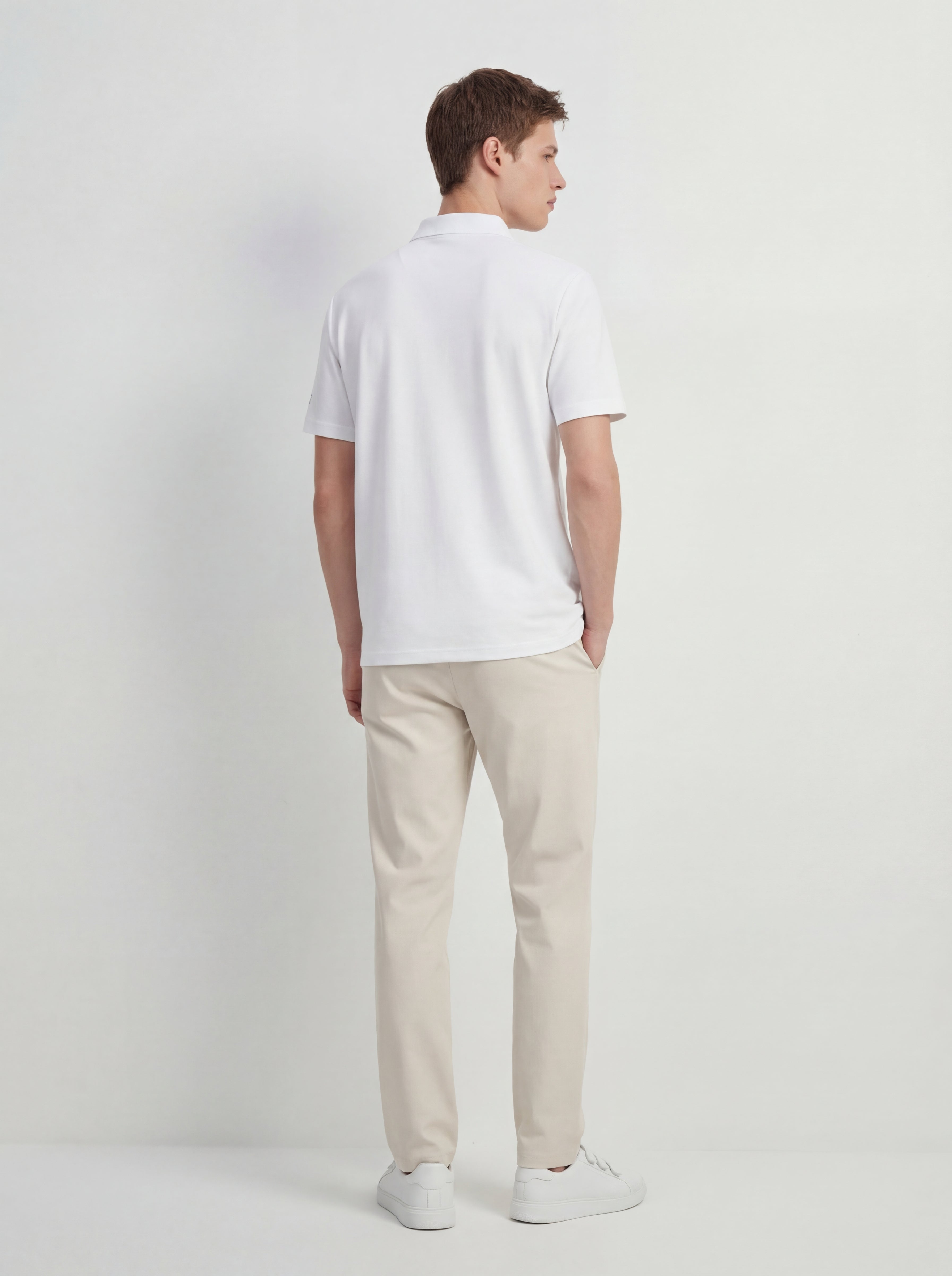 FL012-2026 FILA  Áo Polo Nam Cổ Vuông Ngắn Cổ Điển