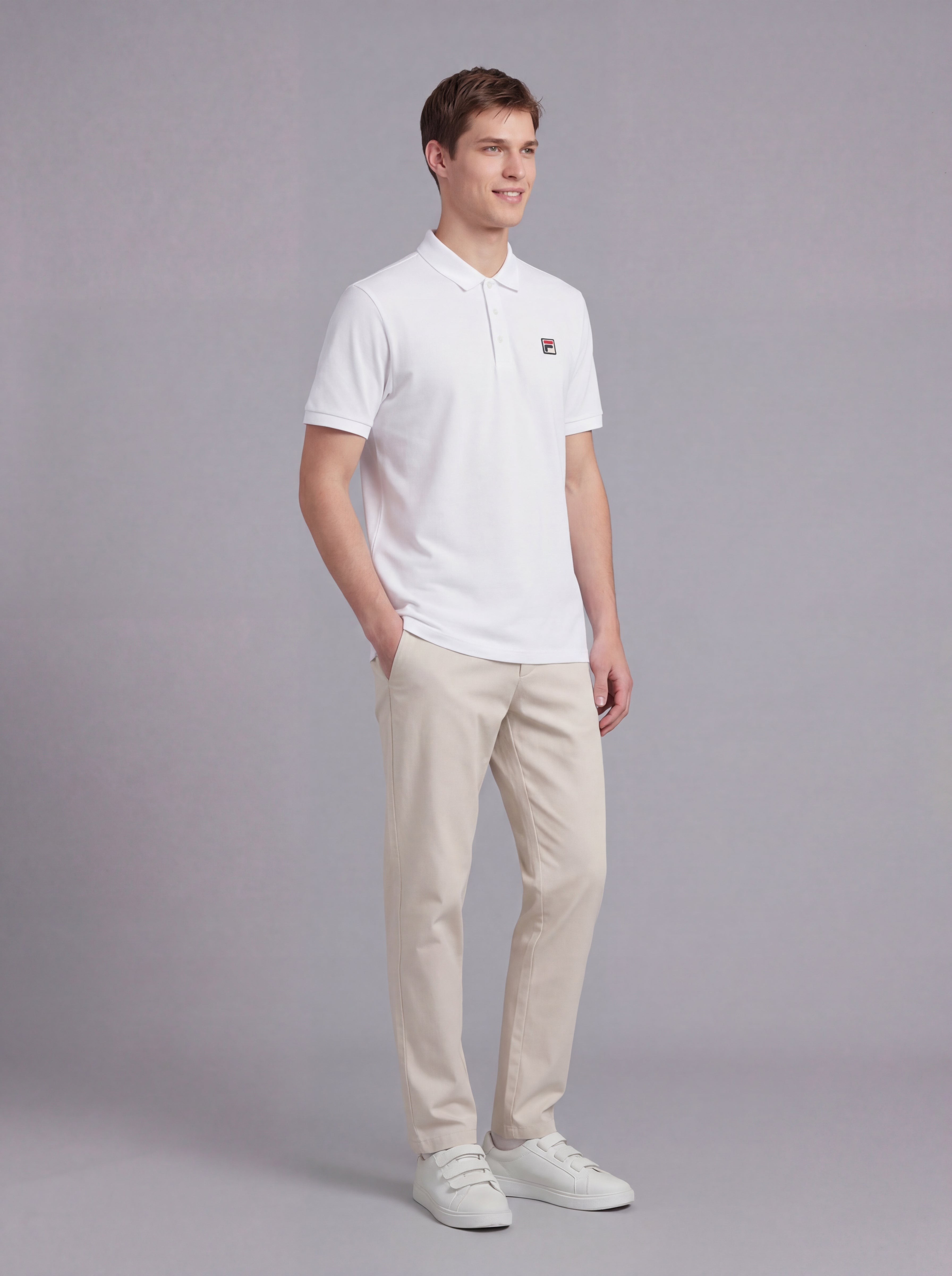 FL007-2026 FILA Men's  Áo polo thời trang nam thoải mãi và mềm mịn