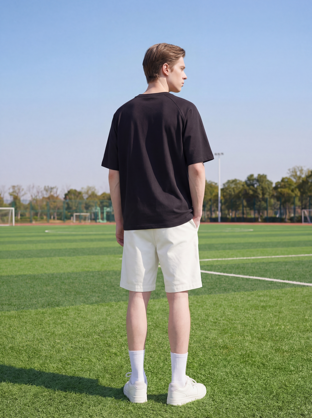 FL013-2026 FILA Men's  Áo thun tay ngắn cổ tròn dáng rộng mới