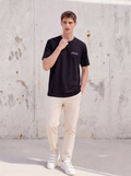 FL009-2026 FILA  Áo thun nam tay ngắn cổ tròn dáng rộng mới