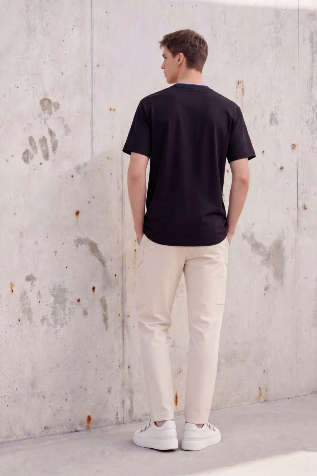 FL009-2026 FILA  Áo thun nam tay ngắn cổ tròn dáng rộng mới