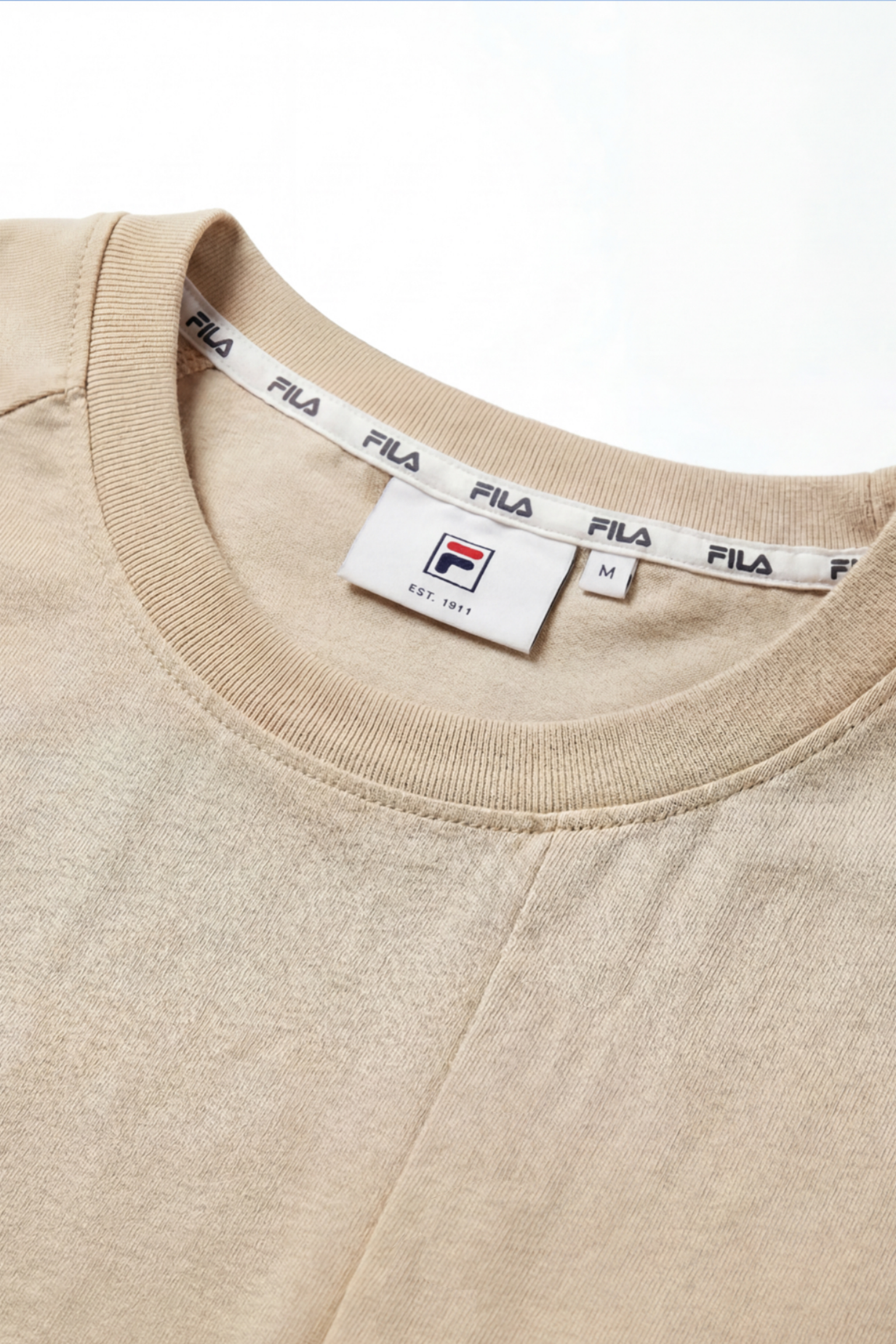 FL013-2026 FILA Men's  Áo thun tay ngắn cổ tròn dáng rộng mới