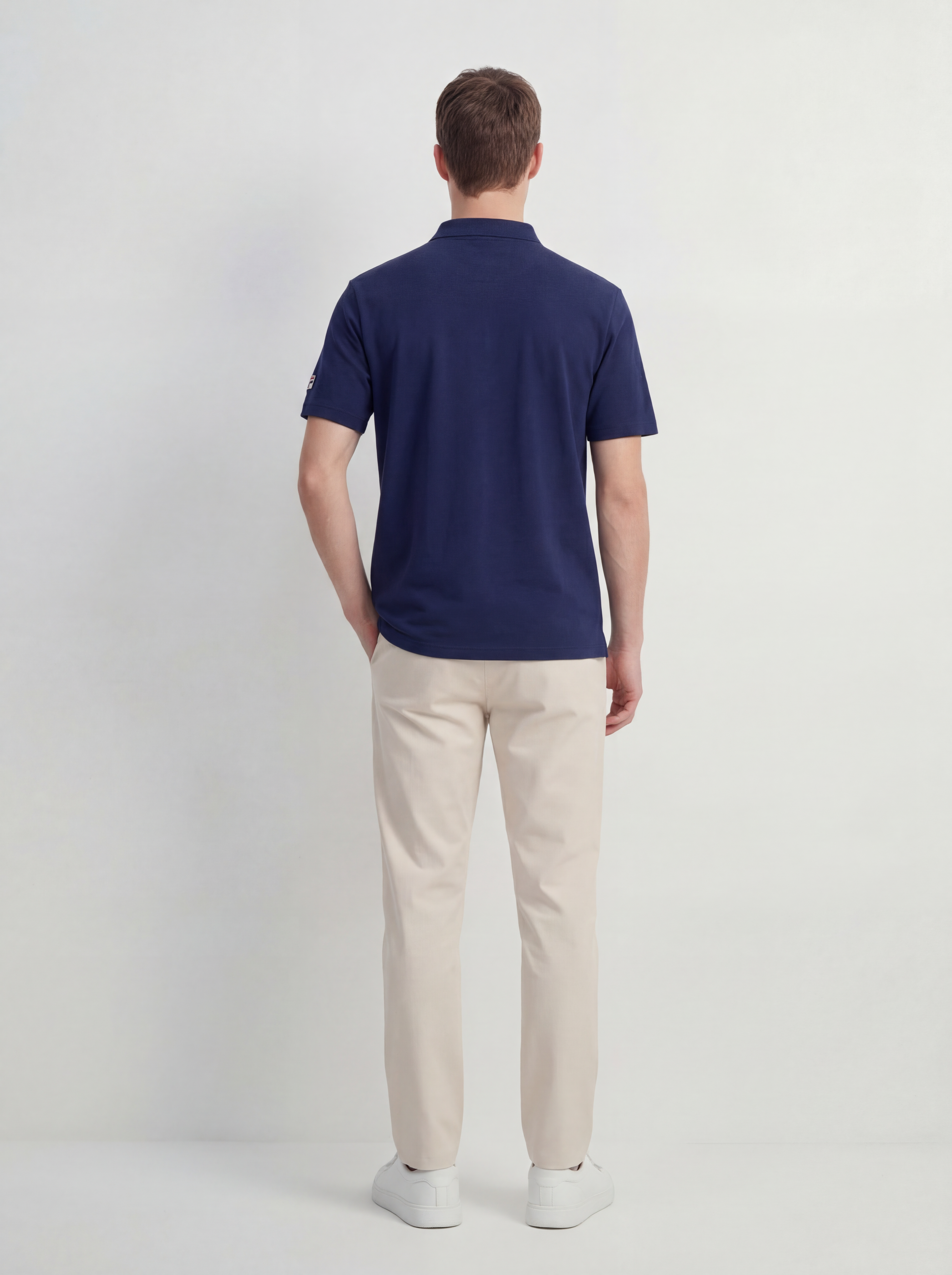 FL012-2026 FILA  Áo Polo Nam Cổ Vuông Ngắn Cổ Điển