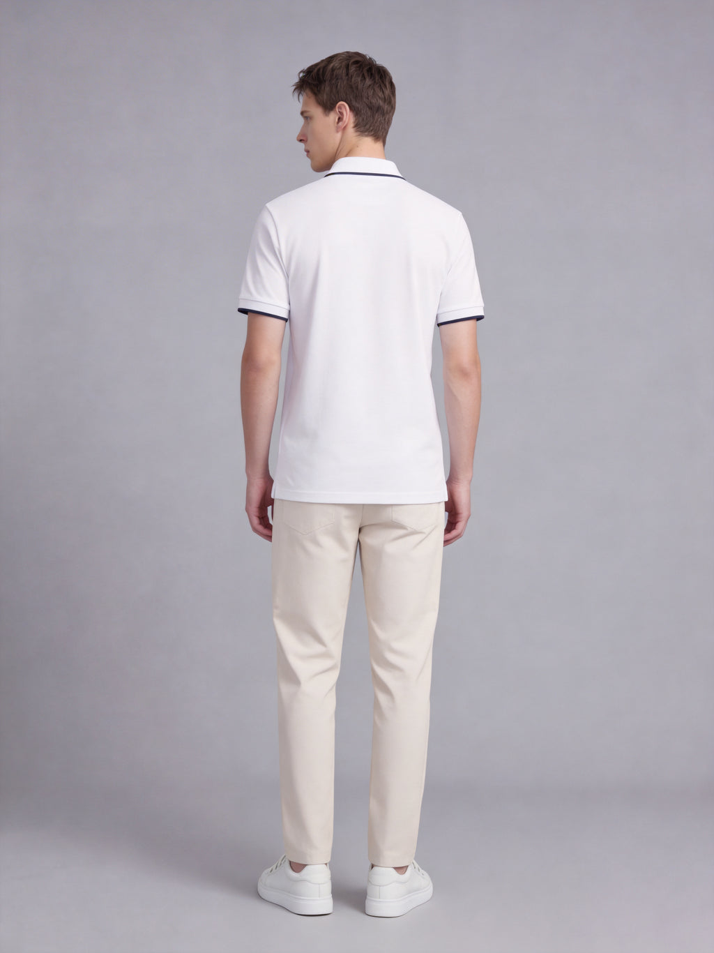 FL008-2026 FILA Men's  Áo Polo thời trang nam phối màu cổ điển