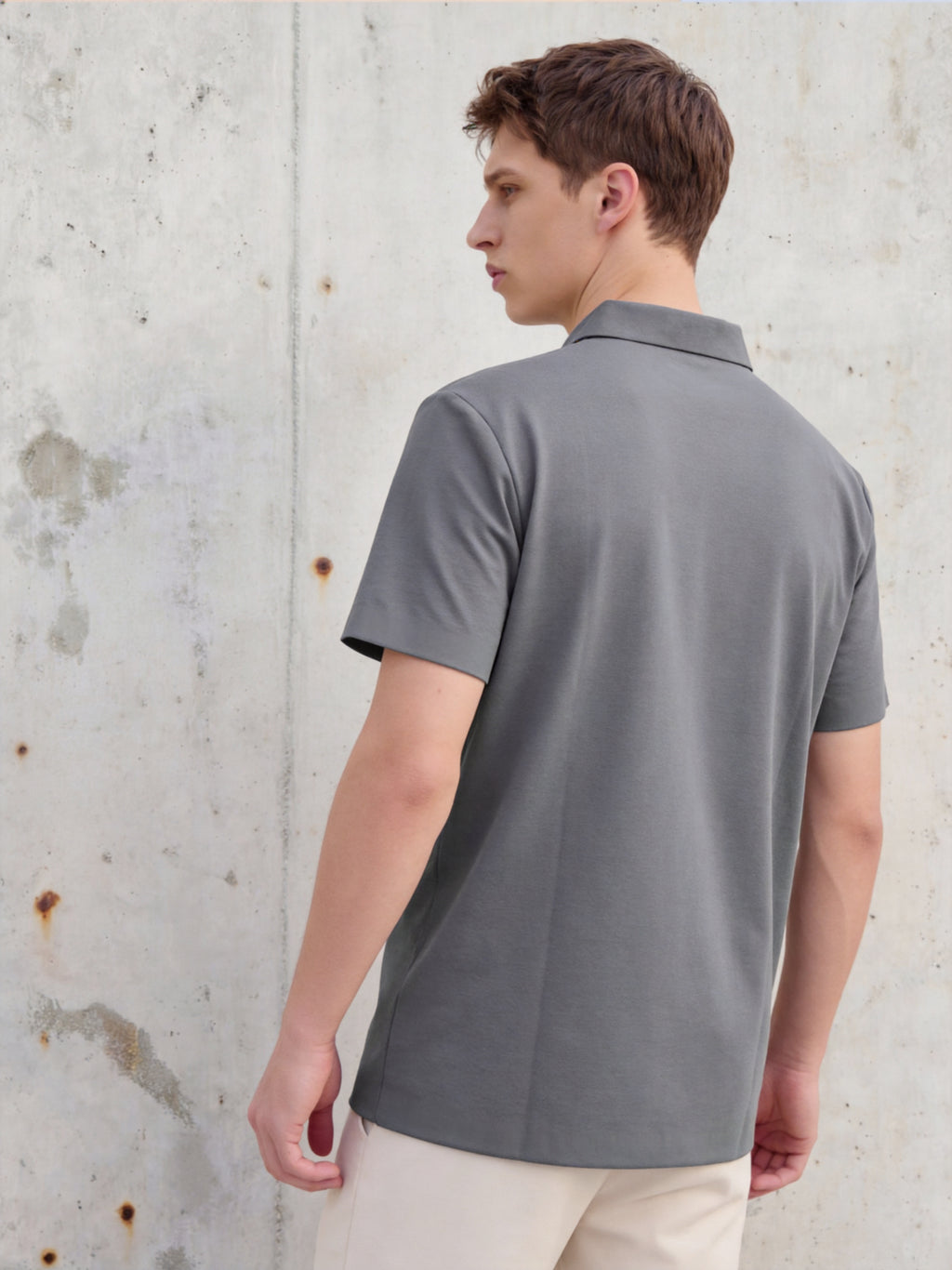 FL006-2026 FILA Men's  Áo Polo nam có túi khóa kéo